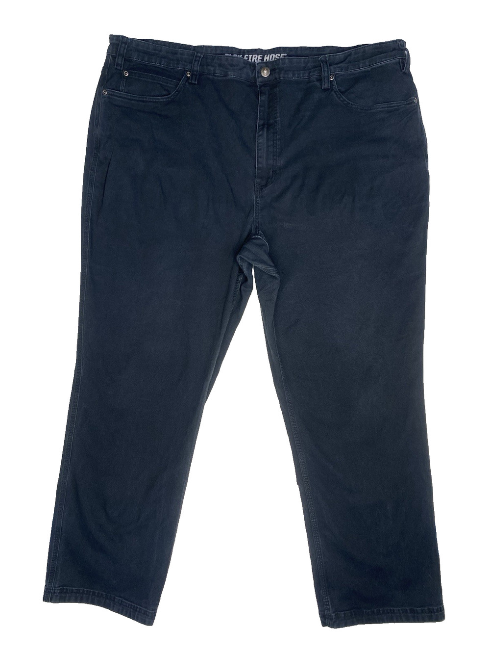 Duluth Pants Mens Size 46x32* Black Flex Fire Hose Canvas Stretch Workwear Work